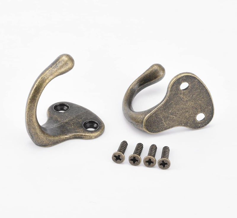 Alele Single Prong Hook Hanger Robe Towel Hooks Zinc Die Cast  Set of 6 (Single Prong Trunk Hook 6p) - Image 3